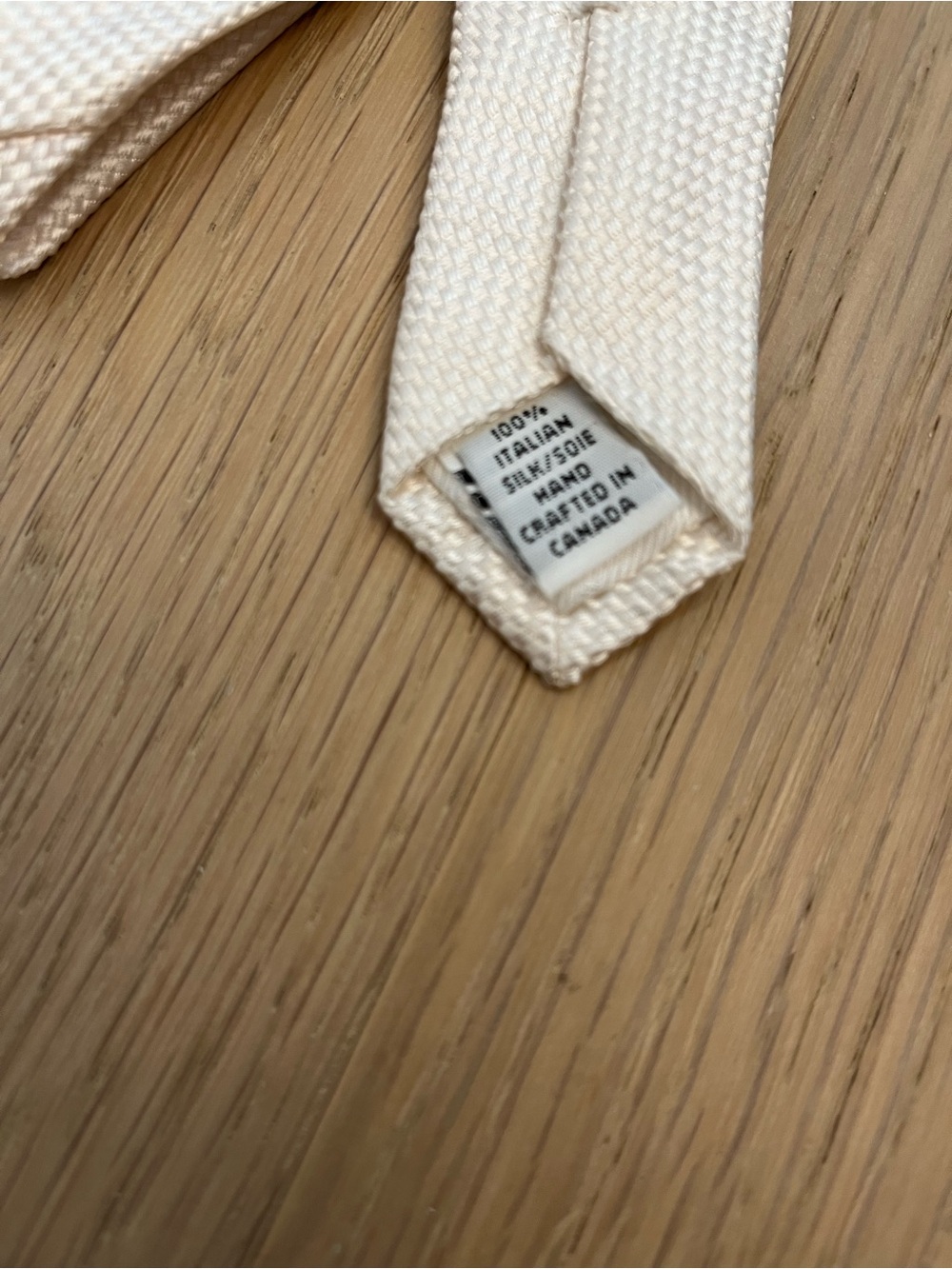 Harry Rosen Off White Tie - Picture 3 of 5